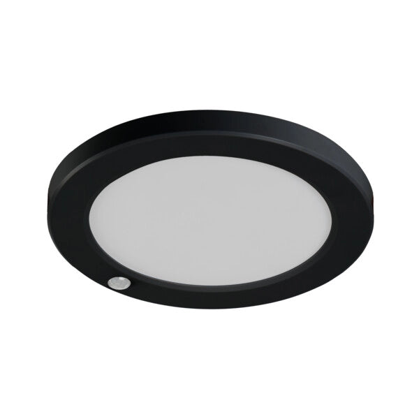 Plafoniera LED Kanlux ERGA PIR Ø23 nera 17W CCT IP20