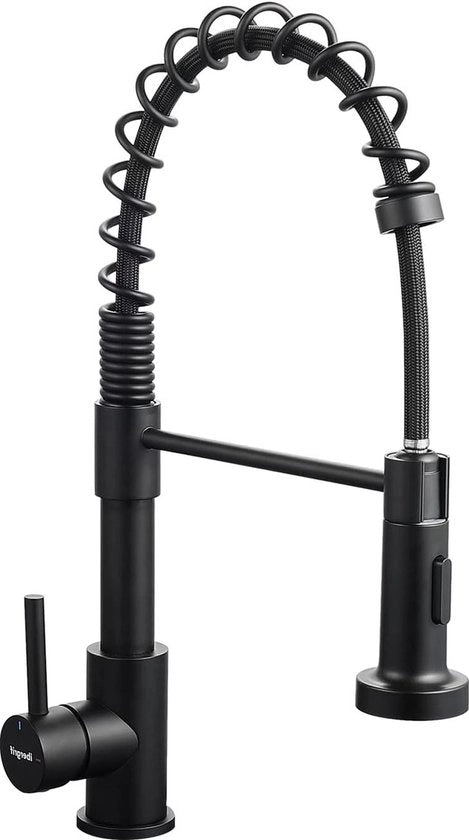 Sistema Idraulico Uittrekbare Doccia - Modello M22143B - Materiale Inox Nero - Per Cucina