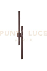 APPLIQUE LED HERCULES CORTEN IN ALLUMINIO E DIFFUSORE IN PC 47W 6800LM CCT 2700 E 3500 E 4000K IP65 60X170X1420MM