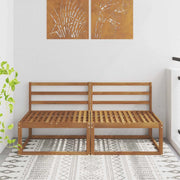 2 Pezzo Divano centrale per esterno-Divano modulare Naturale 158 x 83 x 73 cm