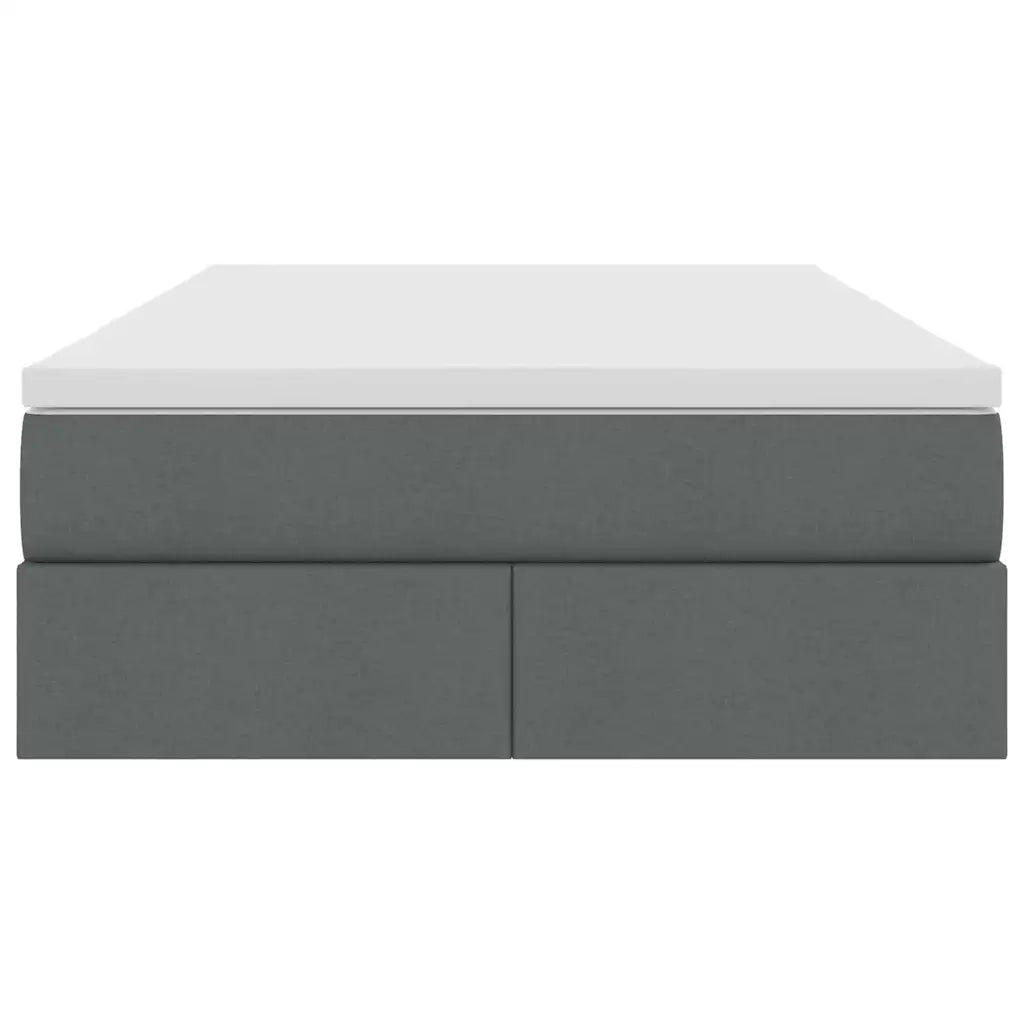 Letto con contenitore e materasso Grigio scuro 120 x 200 cm 3370219