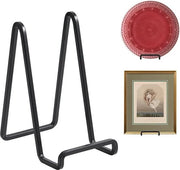 Supporto Metallico per Piatti Decorativi, Foto e Libri - Set da 2