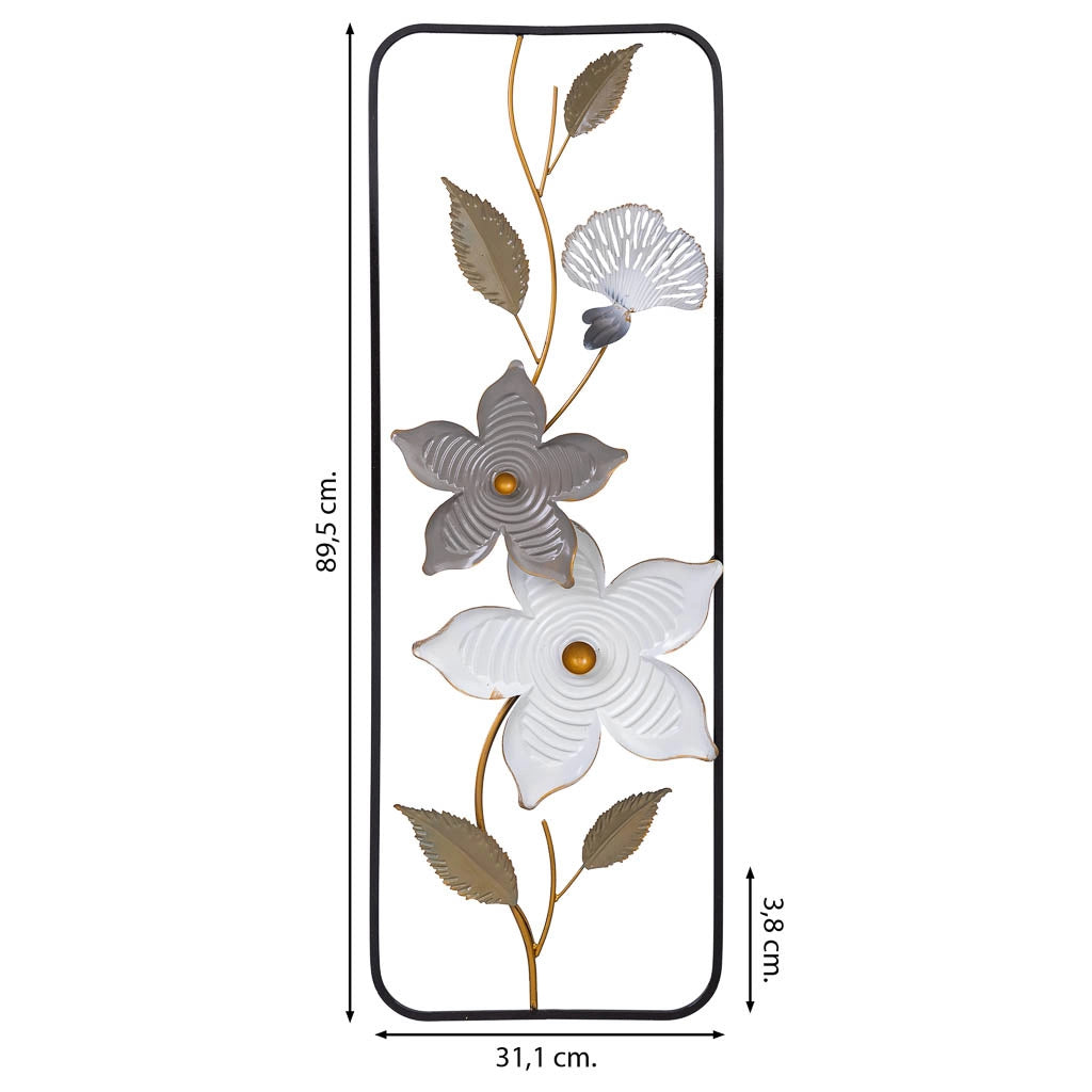 Carta da parati decorativa in metallo 31,1x89,5x3,8