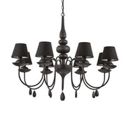Lampada A Sospensione Blanche Sp8 Nero Ideal-Lux