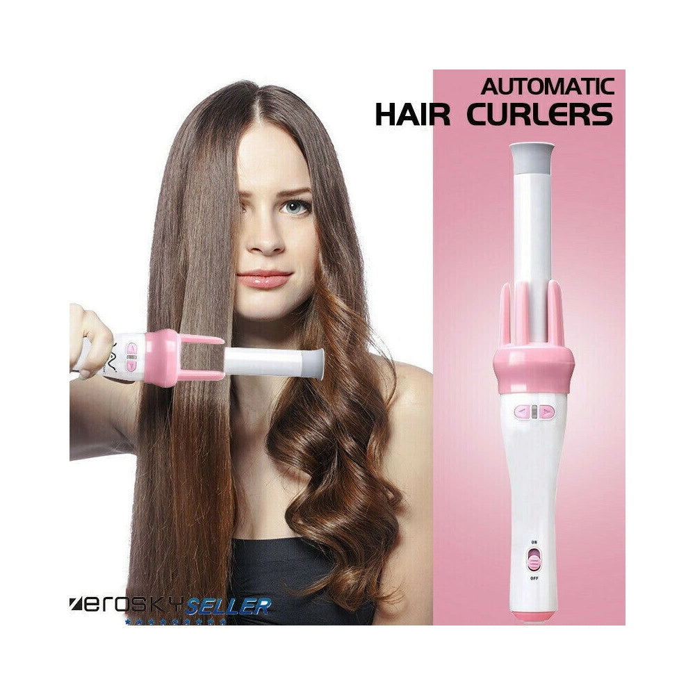 Trade Shop - Ferro Arricciacapelli Piastra Rotante Arriccia Capelli Ricci Automatico Pettine -
