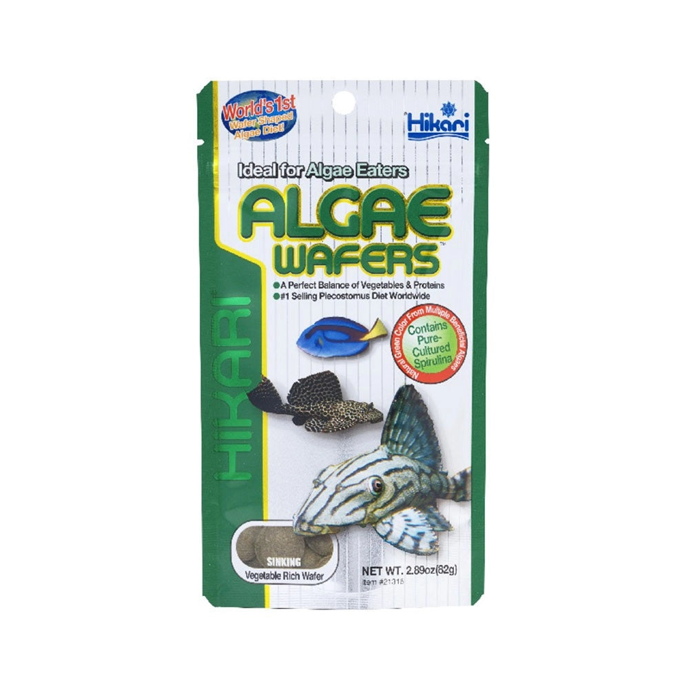 Hikari Tropical Algae Wafers – mangime per Plecostomus e altri mangiatori di alghe Formato: 82 gr