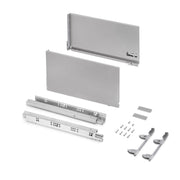 Cassetto esterno Vertex 60kg, altezza 242mm, profondità 450mm, Acciaio, Grigio Antracite
