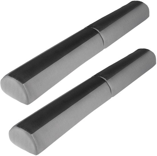Barriera di sicurezza per lettini - 2 pezzi - 132cm - Inclinabile - Protezione di uscita - 2 pezzi - Barriera di sicurezza per lettini - Materiale: - 132cm - Grigio