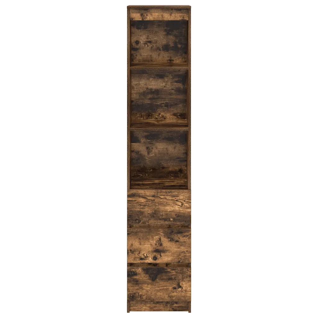 Credenza Rovere Fumo 37,5x35x180 cm in Legno Multistrato 861665