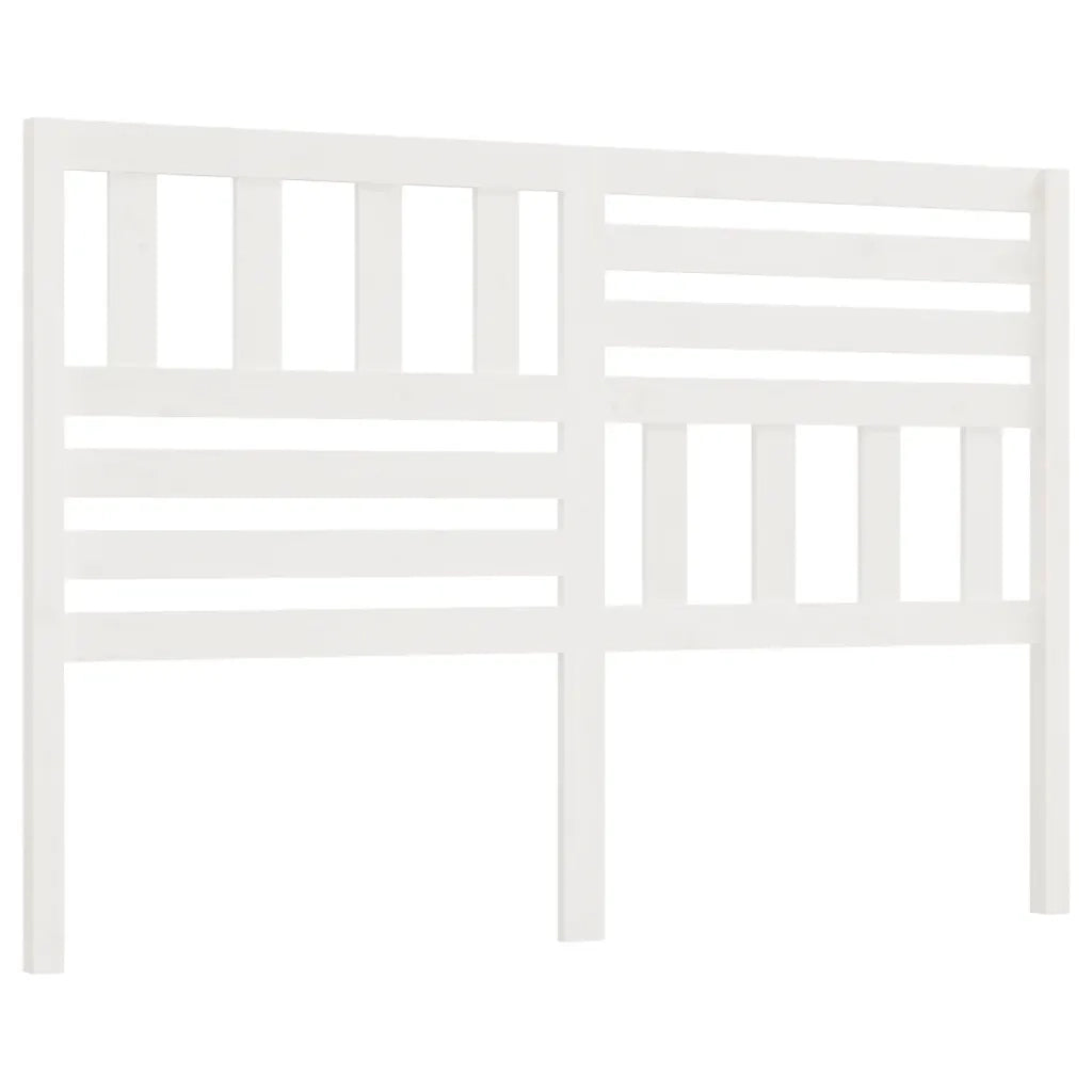 Testiera | Testata per Letto Bianca 166x4x100cm in Legno Massello di Pino