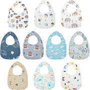 Pannelli Acquastatici Leggeri 10 Pack di Pannelli di Cotone per Bambini (Blu/Bianco)