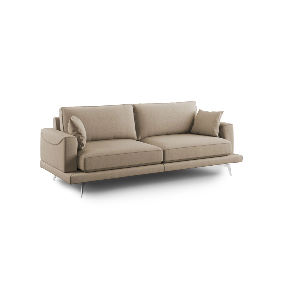 Dorian Divano moderno in tessuto morbido antimacchia T05 178 cm beige