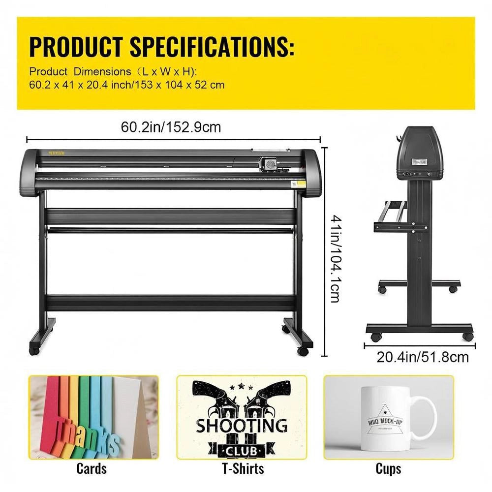 Vinyl Cutting Plotter, 1350 Mm Vinyl Cutting Plotter, Slogan Cutting Plotter, Desktop Machine With Software, Cutting Plotter