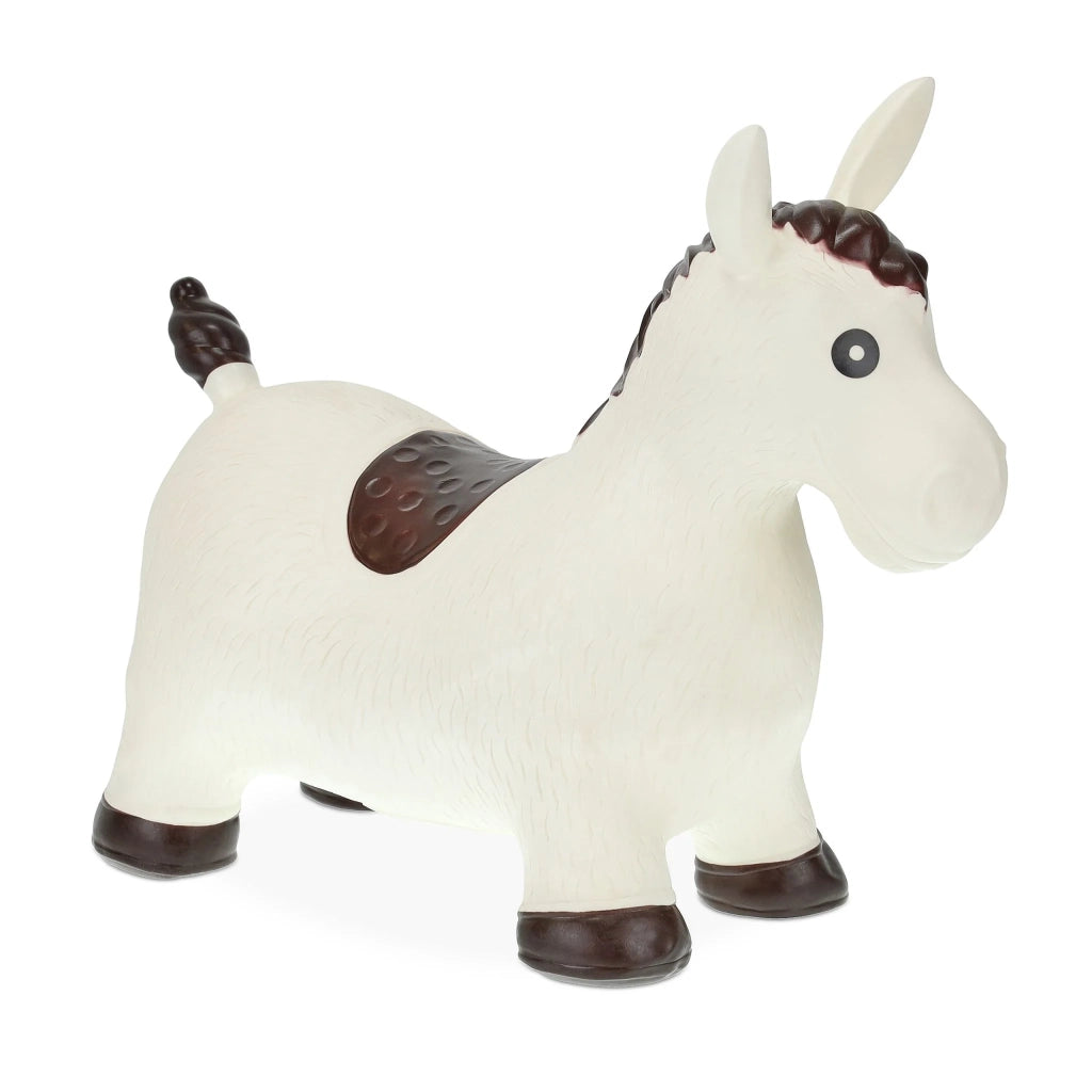 Animale saltarino giocattolo grazioso interno esterno 70 x 60 x 40 cm in PVC bianco 13_0012549