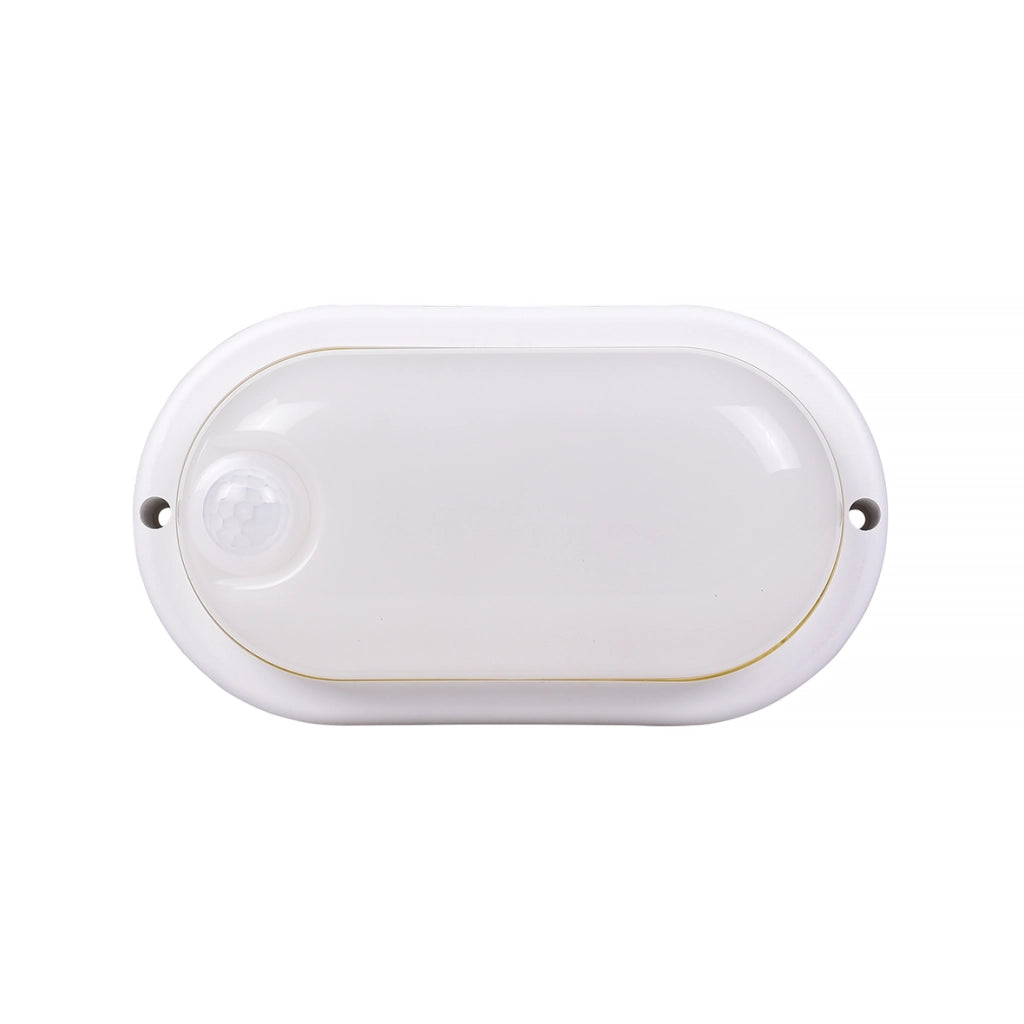 APPLIQUE LAMPADA LED DA PARETE CON SENSORE 9W LUCE FREDDA 6500K° IP56 - RILEVAMENTO 4-5 METRI RISPARMIO ENERGETICO PER ILLUMINAZIONE INTERNA ED ESTERNA