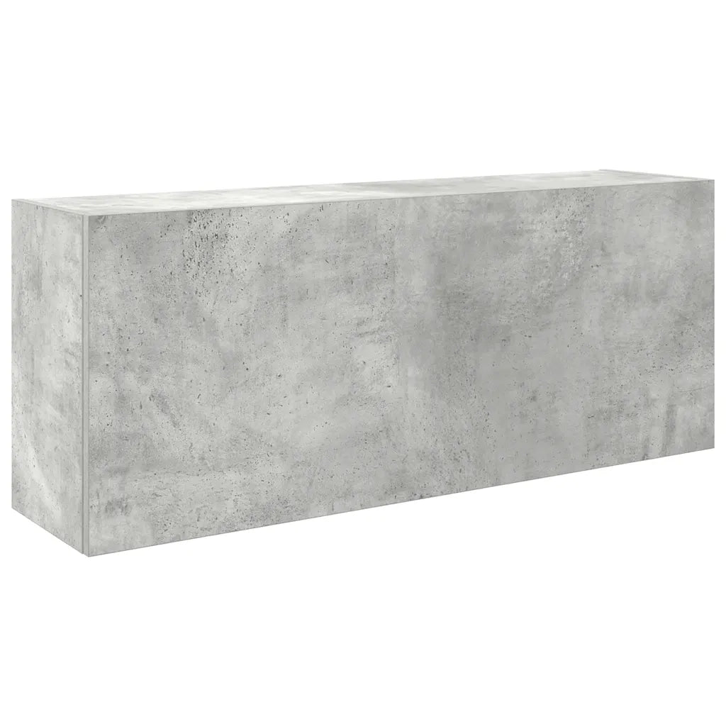 Armadietto da Bagno | Armadio da bagno Grigio Cemento 100x25x40 cm in Truciolato