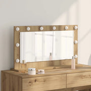 Specchio da Vanità Rovere artigianale 80 x 45 x 18 cm 868324