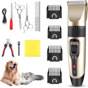 Kit per tondeazione cani Professionale - Senza filo e ricaricabile con 13 accessori