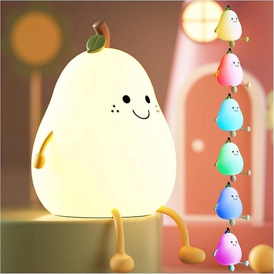 Lampada notturna per bambini | Timer | Sicura per bambini | Ricarica USB | LED | Piastra | Colori RGB | Regolabile | Illuminazione per camera da bambini