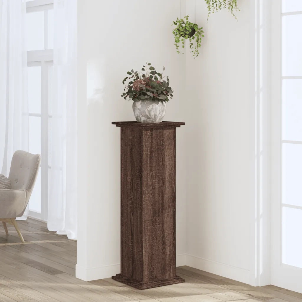 Supporto per piante | Sostegno per piante Rovere Marrone 33x33x100 cm in Truciolato