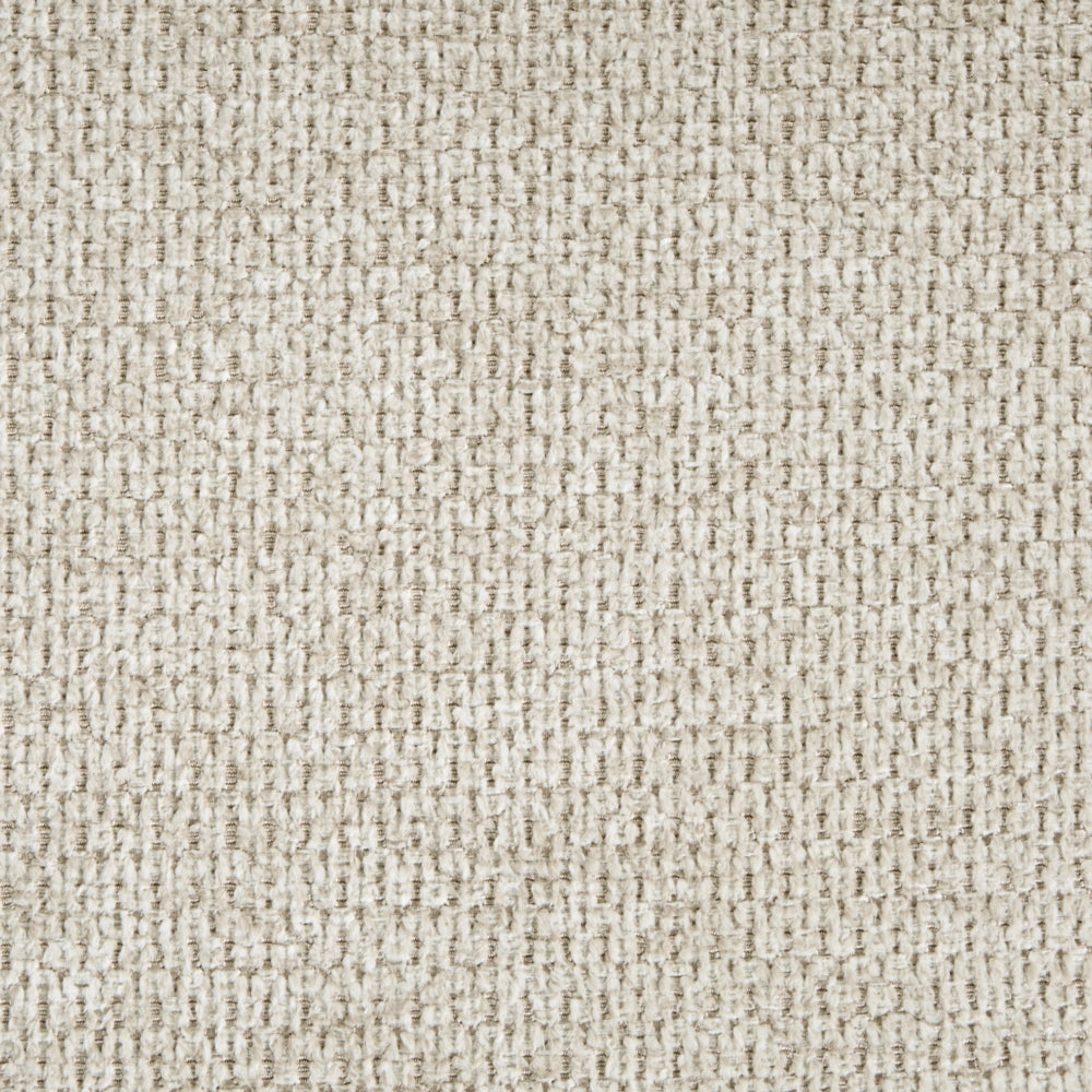 Poltrona girevole con seduta in ciniglia beige chiaro senza braccioli con cuscino, gambe in metallo in stile retrò