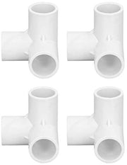 Connettori PVC per tubi 3 vie - 10 pezzi - Connettori T a Y per tubi PVC - 20 mm - Connettori PVC per tubi - Connettori per tubi PVC