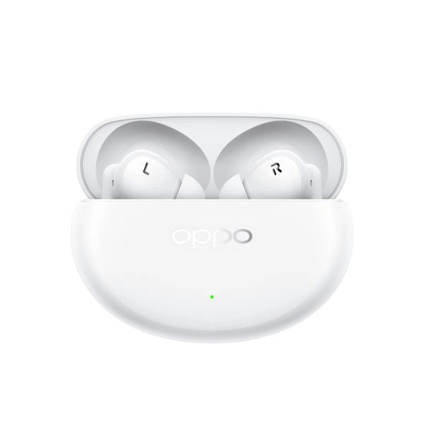 Oppo enco air4 pro auricolari true wireless,44h di autonomia, driver in titanio da 12.4mm, bluetooth 5.4, controlli touch, cancellazione del rumore ai, android e ios, ip55, [versione italiana], bianco - OPENCOAIR4PROW