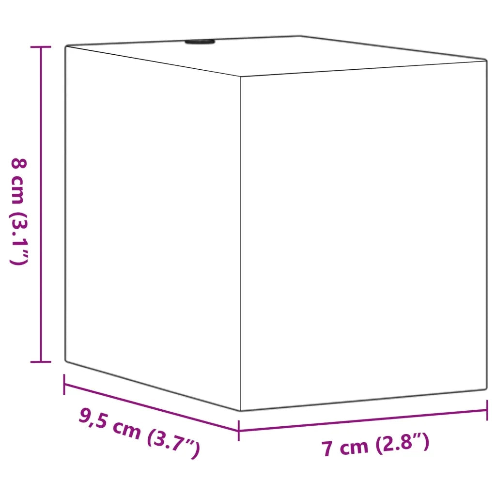 Applique da Parete per Esterni 2 pz Nere Alluminio Pressofuso CFW6115890