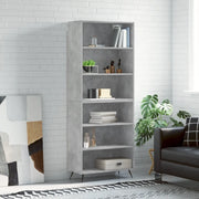 Credenza-Buffet-Armadio da cucina Grigio Sonoma 69,5x32,5x180 cm Legno Multistrato 702812