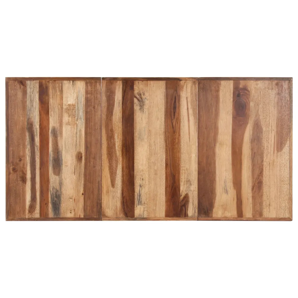 Tavolo da Pranzo 160x80x75 cm Legno Massello con Finitura Miele cod mxl 11951