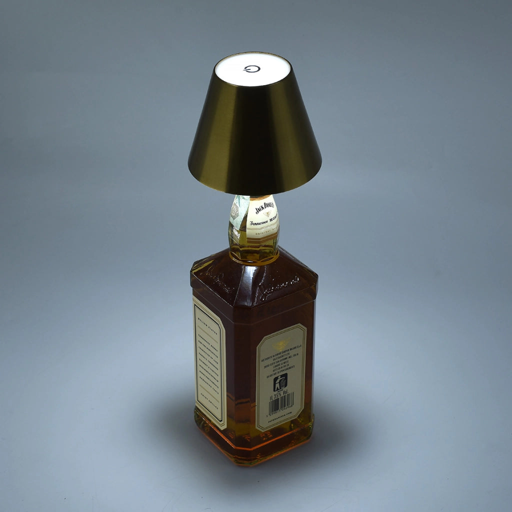 INNOVATIVA LAMPADA LED DA TAVOLO PORTATILE CON TAPPO PER BOTTIGLIA E CONTROLLO TOUCH - ILLUMINAZIONE VERSATILE CON TEMPERATURA COLORE REGOLABILE