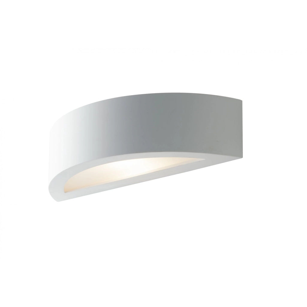 APPLIQUE CORTINA 1XE14 30X10XH7,5CM BIANCA.