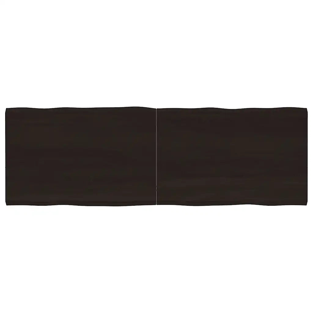 Piano Tavolo Marrone Scuro 180x60x(2-4)cm Rovere Non Trattatocod mxl 103655