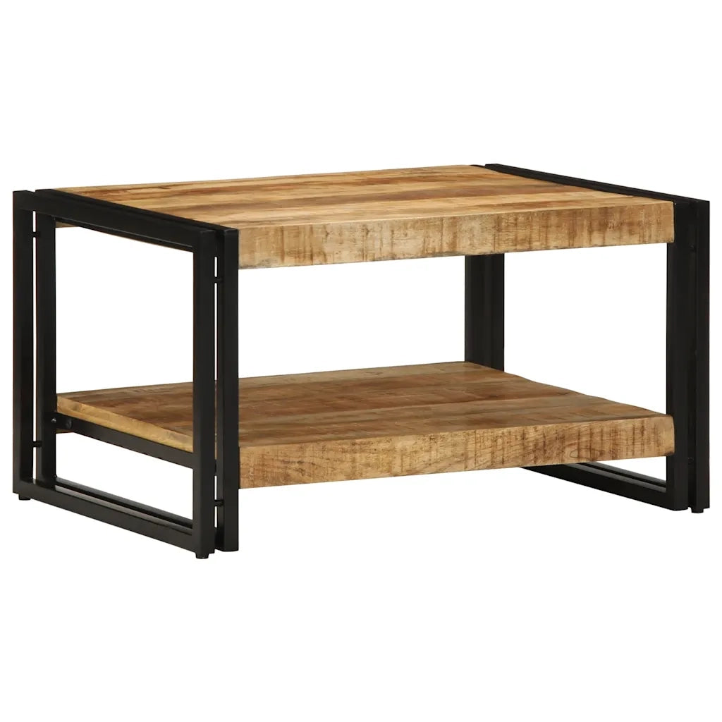 Tavolino 70x50x38 cm in Legno Massello di Mango Grezzo 4102718