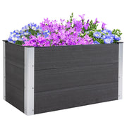 Hochbeet in Alluminio ¨C zephmum ¨C Grigio 100x50x55.5cm