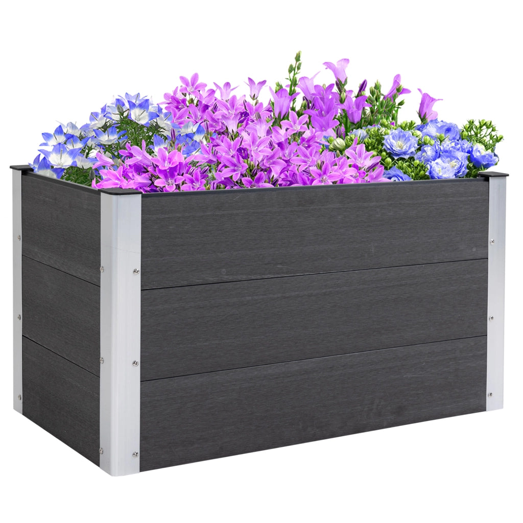 Hochbeet in Alluminio ¨C zephmum ¨C Grigio 100x50x55.5cm