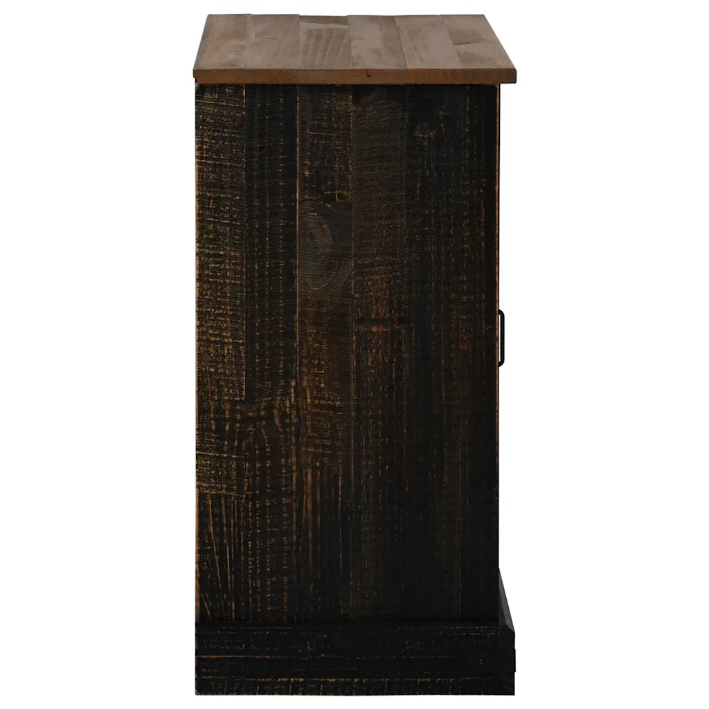 Credenza-Buffet-Armadio da cucina HALDEN con Anta Scorrevole 80x40x80 cm Legno Massello 650034