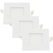 Pannello led incasso 7.5cm 3watt slim quadro alimentatore incluso 6000k pezzi 3