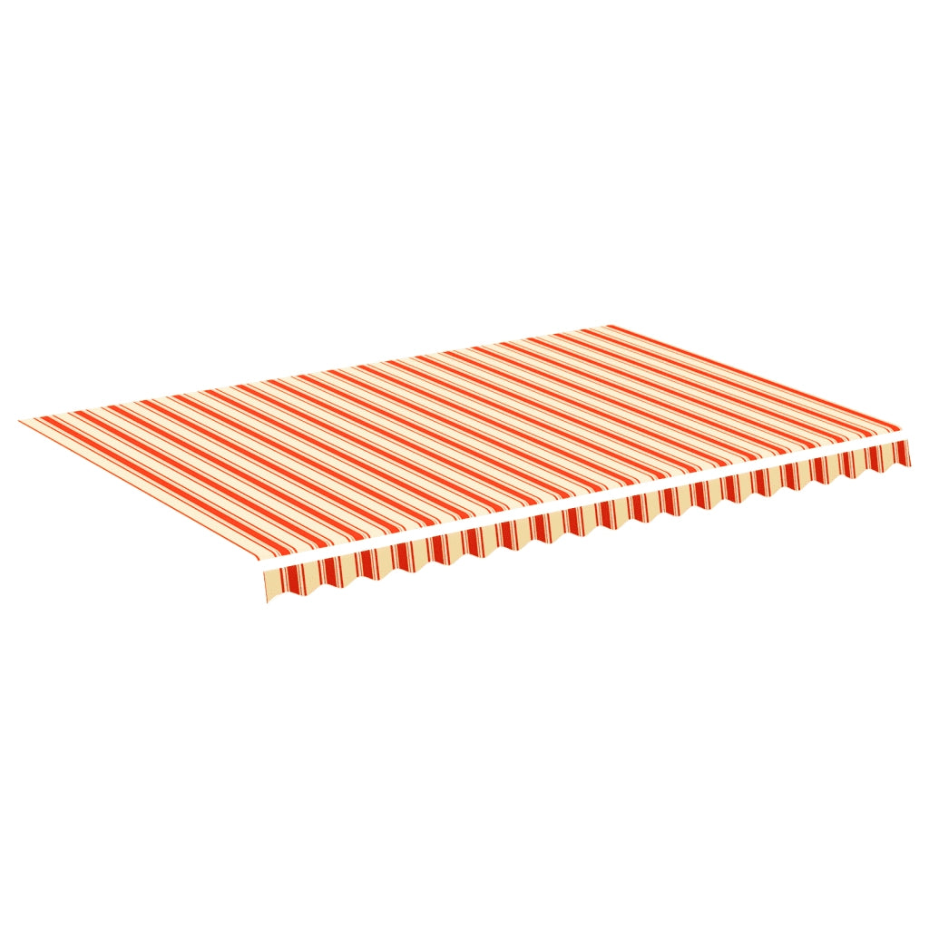 Tessuto di Ricambio per Tenda da Sole Giallo e Arancio 4,5x3 m cod mxl 13181