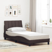 Giroletto senza Materasso Hanko Marrone Scuro 80x200 cm Tessuto 3310352