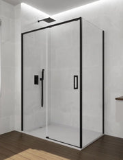 Box doccia ABANTE (TWENTY) 1+1 con lato fisso laterale 170x70 cm Nero