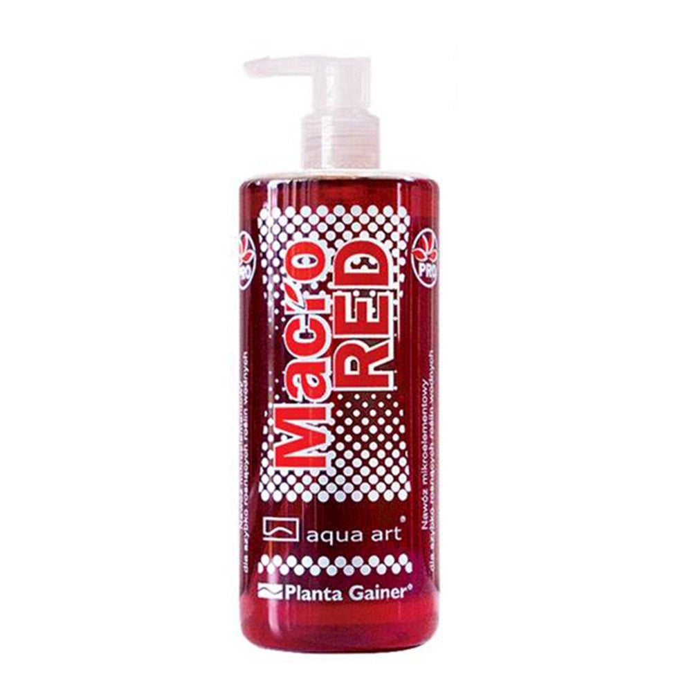 AquaArt Planta Gainer Macro Red - fertilizzante a base di Macronutrienti per piante rosse Formato: 500 ml