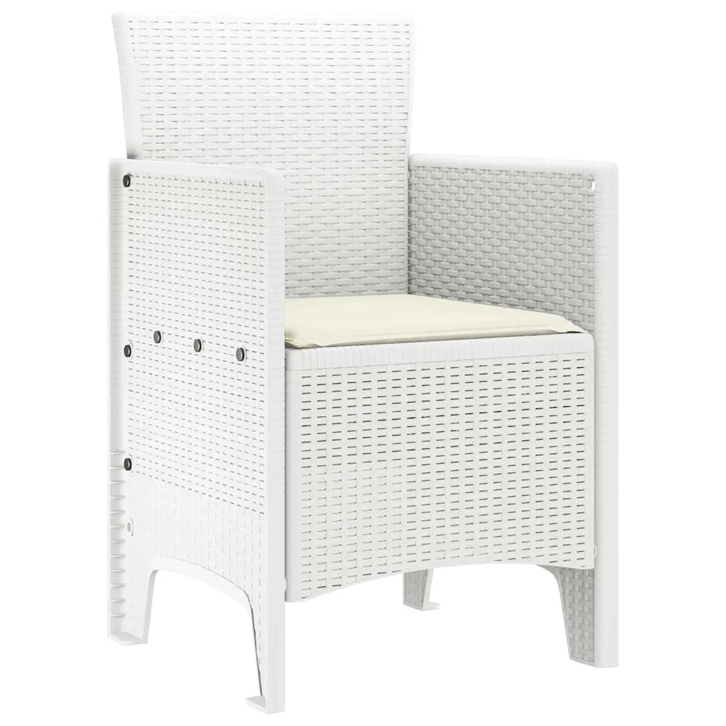 Sedia da Giardino 2 pcs Bianco 53 x 49 x 85 cm Polipropilene 847462
