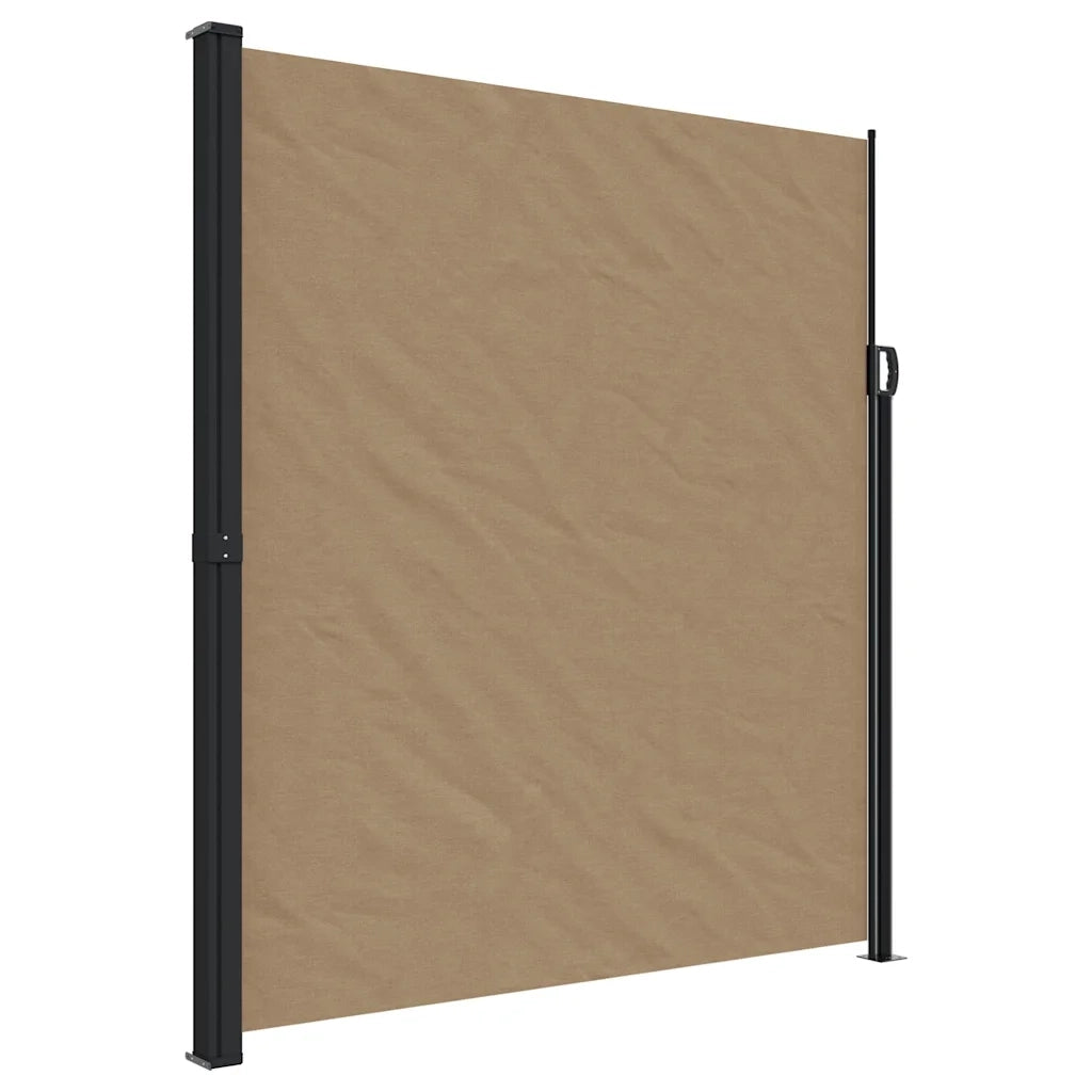 Tenda da Sole Laterale Retrattile Tortora 220x500 cm