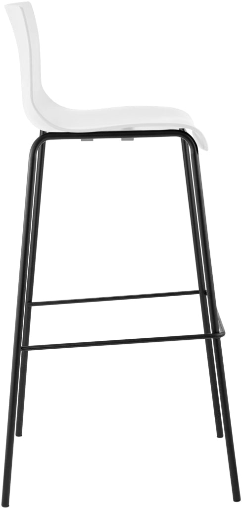 Sgabello da bar Hoover struttura a 4 piedi nero 1