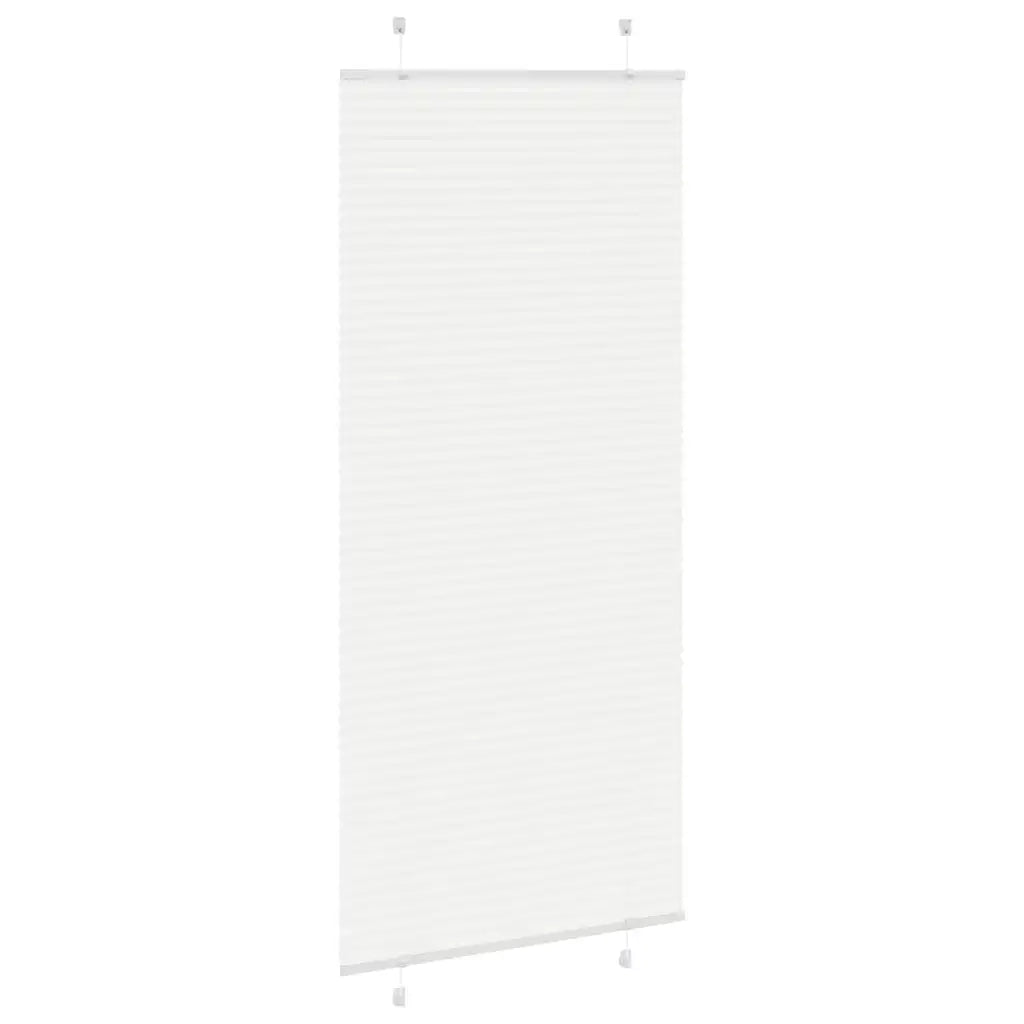 Tenda Plissettata Bianca 95x200 cm Larghezza Tessuto 94,4 cm 4015516