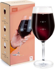 Vaso da vino XL con barometro dell'umore - 560ml - Perfetto per ogni occasione