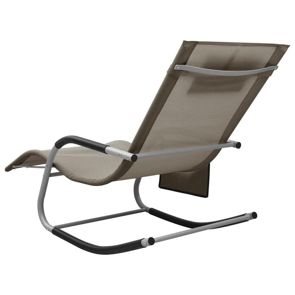 Lettini Prendisole 2 pz in Textilene Grigio Talpa e Grigio 310511