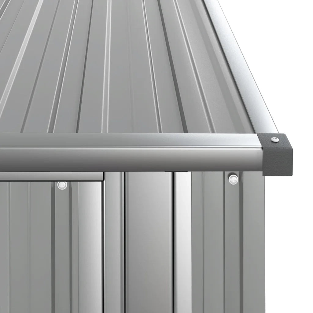Capanno da Giardino Grigio 118,5x97x209,5 cm in Acciaio Zincato cod mxl 42935