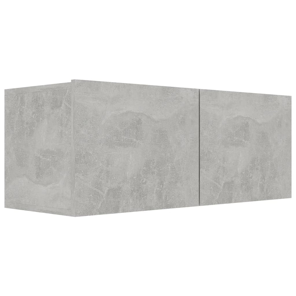 Set di mobili da 6 pezzi tra cui armadio credenza mobile TV televisore per soggiorno camera da letto salotto legno ingegnerizzato grigio 02_0025051
